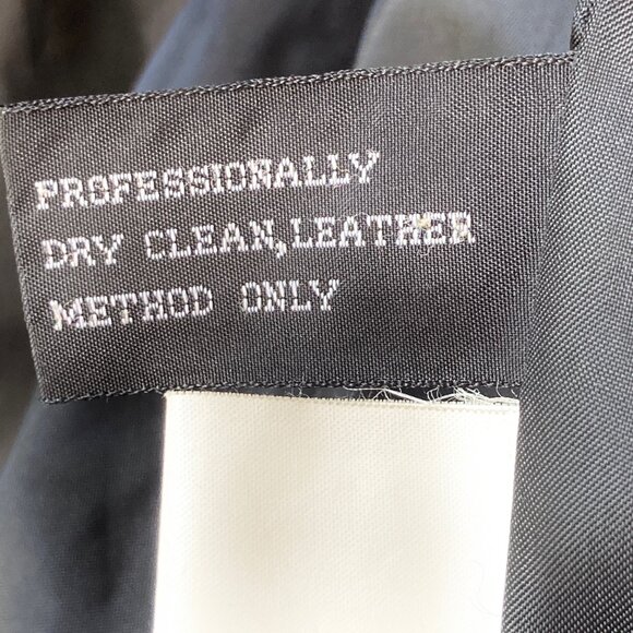 Vintage Womens Black Genuine Leather Jacket Coat Size Medium M 90s Made in Korea - Picture 14 of 16